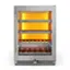 Front. Thor Kitchen - 45 Bottle Built-In Single Zone Wine Cooler - Stainless Steel.