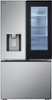 LG - Standard-Depth MAX 30.7 Cu. Ft. French Door Smart Refrigerator with InstaView - Stainless Steel-Front_Standard