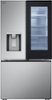 LG - Counter-Depth MAX 25.5 Cu. Ft. 3-Door French Door Smart Refrigerator with InstaView Door-in-Door - Stainless Steel-Front_Standard