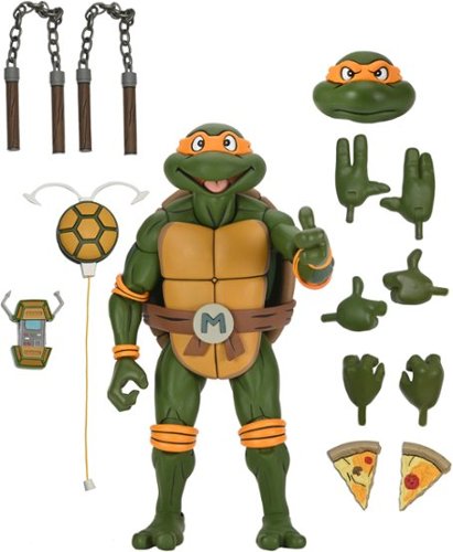 NECA - Teenage Mutant Ninja Turtles (Cartoon)  ¼ Scale Action Figure - Giant Size Michelangelo