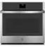 Front. GE - 30" Built-In Single Electric Convection Wall Oven with No Preheat Air Fry - Stainless Steel.