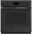 Front. GE - 27" Built-In Single Electric Convection Wall Oven with No Preheat Air Fry - Black.