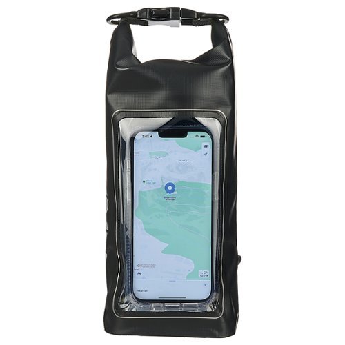 Pelican - Waterproof Phone Dry Bag 2L for Most Cell Phones - Stealth Black-Front_Standard 