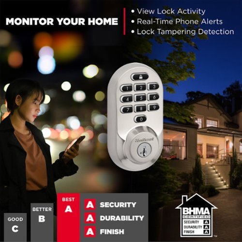 Kwikset Halo Smart Lock Wi-Fi Replacement Deadbolt with App/Keypad/Key Access - Satin Nickel BUY ONLINE