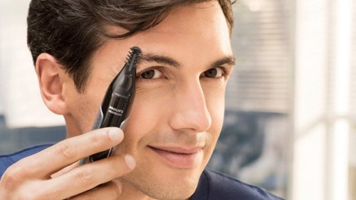 Philips Norelco Nose Trimmer 5000 for Nose, Ears, Eyebrows Trimming Kit, NT5600/62 - Black/Silver WORLDWIDE DELIVERY
