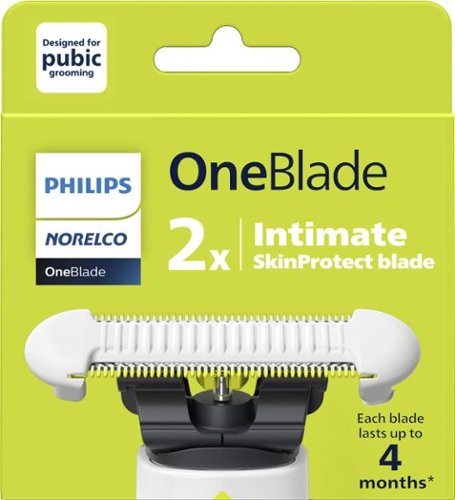 Philips Norelco OneBlade Intimate Replacement Blade 2 pack - White, Silver WORLDWIDE DELIVERY