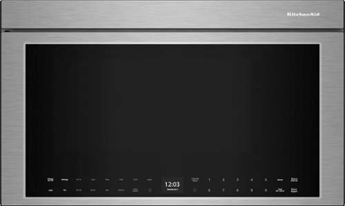 KitchenAid - 1.1 Cu. Ft. Convection Flush Built-In Over-the-Range Microwave with Air Fry Mode - Stainless Steel
