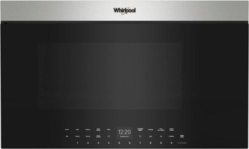 Whirlpool - 1.1 Cu. Ft. Over the Range Microwave with Flush Built-In Design - Stainless Steel