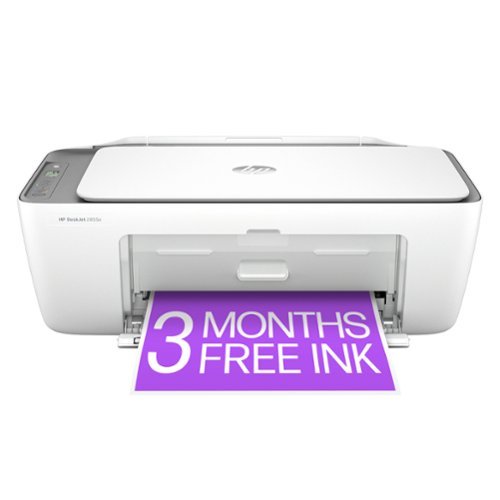  HP - DeskJet 2855e Wireless All-In-One Inkjet Printer with 3 Months of Instant Ink Included with HP+ - White