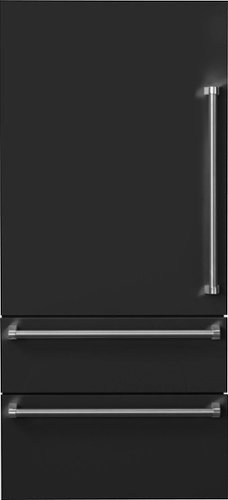 Viking - 7-Series Built-in Referigerator Door Panel Kit-Left Hinge-Includes Professional handle - Cast Black