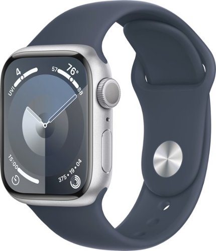 Photos - Smartwatches Apple Watch Series 9 GPS 41mm Aluminum Case with Storm Blue Sport Band (Sm 