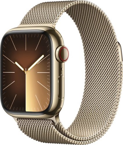 Photos - Smartwatches Apple Watch Series 9 GPS + Cellular 41mm Stainless Steel Case with Gold Mi 