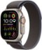 Apple Watch Ultra 2 GPS + Cellular 49mm Titanium Case with Blue/Black Trail Loop (Medium/Large) - Silver - (2023)-Front_Standard