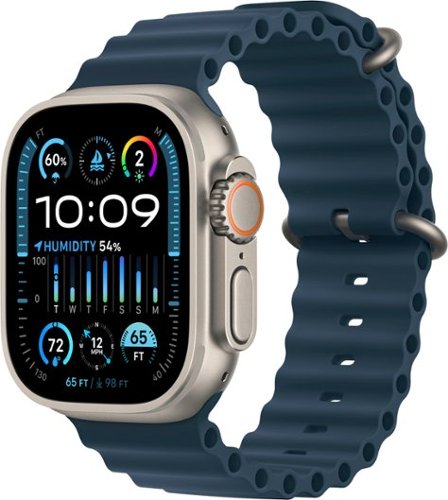 Apple Watch Ultra 2 GPS + Cellular 49mm Titanium Case with Blue Ocean Band - Titanium (AT&T)