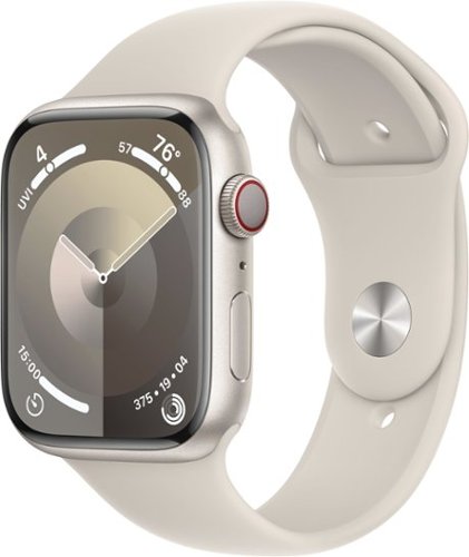 Apple Watch Series 9 GPS + Cellular 45mm Aluminum Case with Starlight Sport Band  (Medium/Large) - Starlight (Verizon)