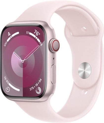 Apple Watch Series 9 GPS + Cellular 45mm Aluminum Case with Light Pink Sport Band  (Medium/Large) - Pink (Verizon)