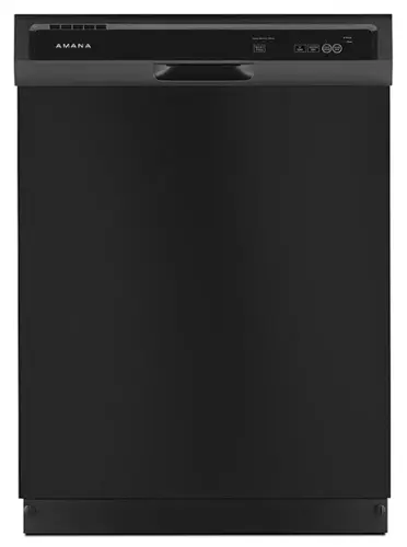 Front. Amana - OBX 24" Built-In Dishwasher - Black.