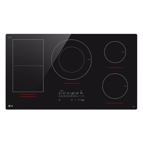 Photos - Cooker LG  36" Built-In Electric Induction Cooktop with 5 Elements and UltraHeat 