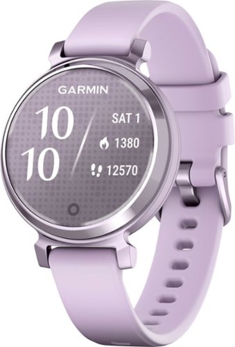  Garmin - Lily 2 Smartwatch 34 mm Anodized Aluminum - Metallic Lilac with Lilac Silicone Band