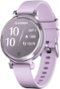 Garmin - Lily 2 Smartwatch 34 mm Anodized Aluminum - Metallic Lilac with Lilac Silicone Band - (2024)-Front_Standard
