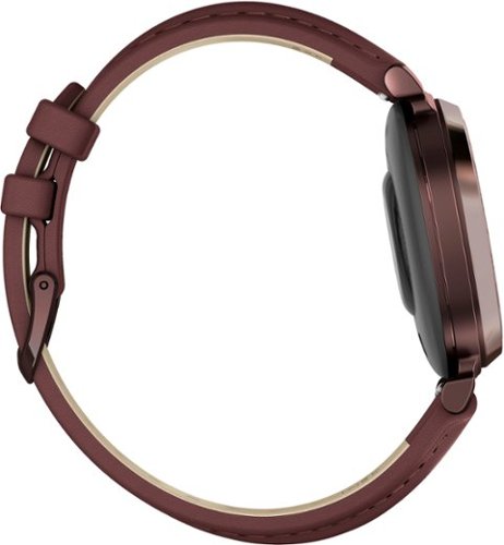 Garmin Lily 2 Classic Smartwatch 34 mm Anodized Aluminum - Dark Bronze with Mulberry Leather Band WORLDWIDE DELIVERY