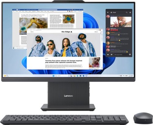 Lenovo - IdeaCentre AIO 24" FHD IPS LCD All-In-One - Intel U300 - 8GB Memory - 256GB Solid State Drive - Gray