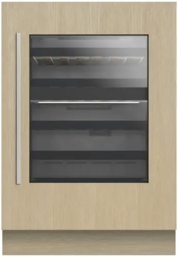 Front. Fisher & Paykel - Series 9 35-bottle Wine Cabinet Panel Ready - Custom Panel Ready.