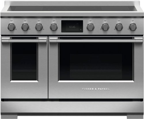 Fisher & Paykel - Professional 6.9 cu ft freestanding electric induction range, self-cleaning - Stainless Steel