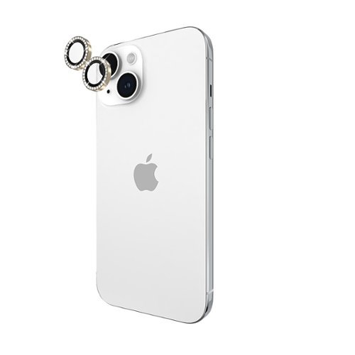 kate spade new york Aluminum Ring Lens Protectors for Apple iPhone 15 and 15 Plus - Set in Stone Gold GLOBAL SHIPPING