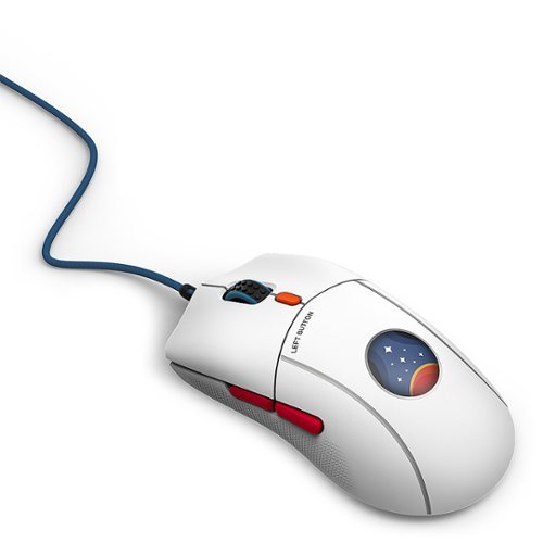 NZXT Starfield Lift 2 Symm - Lightweight Symmetrical Wired High Performance Optical Gaming Mouse - Wired - White HOW TO BUY