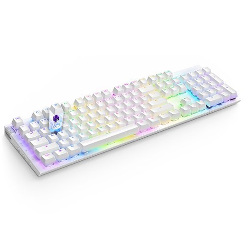 NZXT Function 2 - Full Size Wired Optical Gaming Keyboard - White SHOP ONLINE