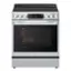 Front. LG - 6.3 Cu. Ft. Slide-In Electric Induction True Convection Range with EasyClean and Air Fry - PrintProof Stainless Steel.