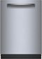 Bosch - 500 Series 24" Top Control Smart Built-In Tub Dishwasher with 3rd Rack and AquaStop, 39 dBA - Stainless Steel-Front_Standard