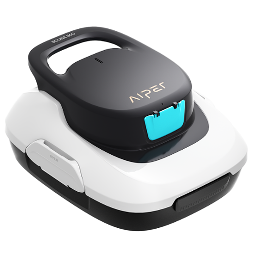 Aiper - S 800 Cordless Robotic Pool Cleaner for Flat Above-Ground Pools up to 860sq.ft, Automatic Pool Vacuum - White
