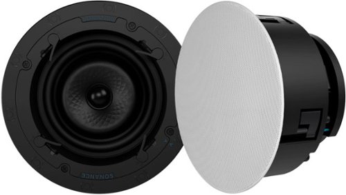 Sonance - VX62R - Visual Experience Series 6" Medium Round 2-Way Speakers (Pair) - Paintable White