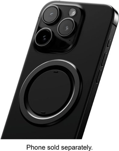 OhSnap Snap Grip Luxe Magnetic Phone Grip & Stand - Ultra-Thin, Fits Any Phone, Supports MagSafe Charging - Obsidian Black GLOBAL SHIPPING
