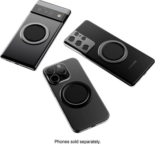 OhSnap Snap Grip Luxe Magnetic Phone Grip & Stand - Ultra-Thin, Fits Any Phone, Supports MagSafe Charging - Obsidian Black BUY ONLINE