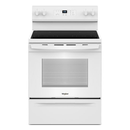 Whirlpool - 5.3 Cu. Ft. Freestanding Electric Range with Cooktop Flexibility - White