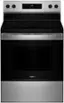 Front. Whirlpool - 5.3 Cu. Ft. Freestanding Electric Range with Cooktop Flexibility - Stainless Steel.