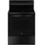 Front. GE - 5.3 Cu. Ft. Freestanding Electric Range with Self-Clean and Steam Cleaning Option and Crisp Mode - Black.
