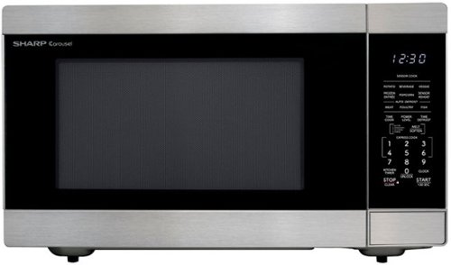 Sharp - 2.2 cu. ft. 1200W Microwave with Inverter Cooking - Stainless - Stainless Steel