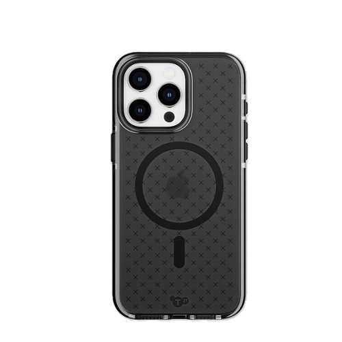 Tech21 EvoCheck Case with MagSafe for Apple iPhone 15 Pro Max - Smokey/Black INTERNATIONAL SHIPPING