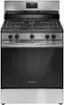 Front. Frigidaire - Frigidaire 5.1 Cu. Ft Freestanding Gas Range with Quick Boil Burner - Stainless Steel.
