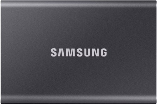 Samsung - T7 Portable SSD 4TB, Up to 1,050MB/s, USB 3.2 Gen2 - Titan Gray