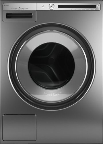 Asko - 2.8 Cu.Ft. High-Efficiency Front Load Washer, Steel Seal, 24.3 lb capacity, 1400 RPM max spin, Stackable - Titanium