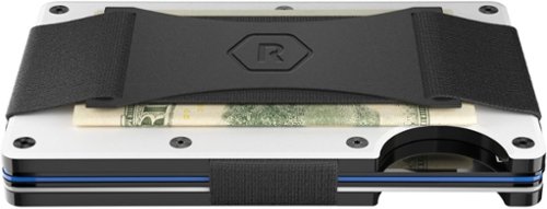 The Ridge Wallet Aluminum: Cash Strap - Polar White WORLDWIDE DELIVERY