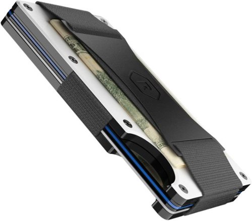 The Ridge Wallet Aluminum: Cash Strap - Polar White GLOBAL SHIPPING