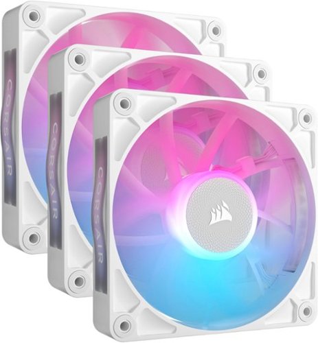 CORSAIR - iCUE LINK RX120 RGB 120mm PWM Computer Case Fan Starter Kit (3-pack) - White