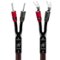 AudioQuest - 12FT Rocket 33 PR FR Banana - U-Spade Speaker Cable - Red/Black-Front_Standard