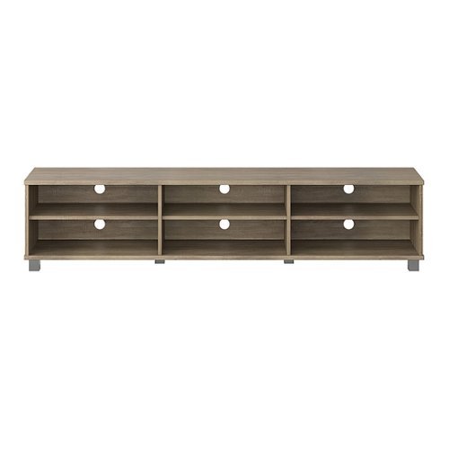CorLiving - Hollywood Collection TV Stand with Open Cabinets for Most TVs up to 85" - Brown